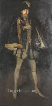 Arreglo de James Abbott McNeill en negro James Abbott McNeill Whistler Pinturas al óleo